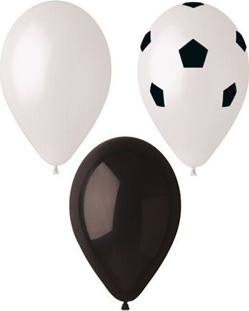 96 Luftballons Ø 29 cm farbig sortiert "Football" Fussball