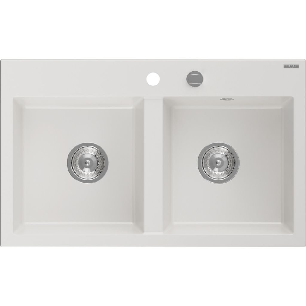 Mexen Hektor zlewozmywak granitowy 2-komorowy 800 x 480 mm, Zdjęcie produktu 