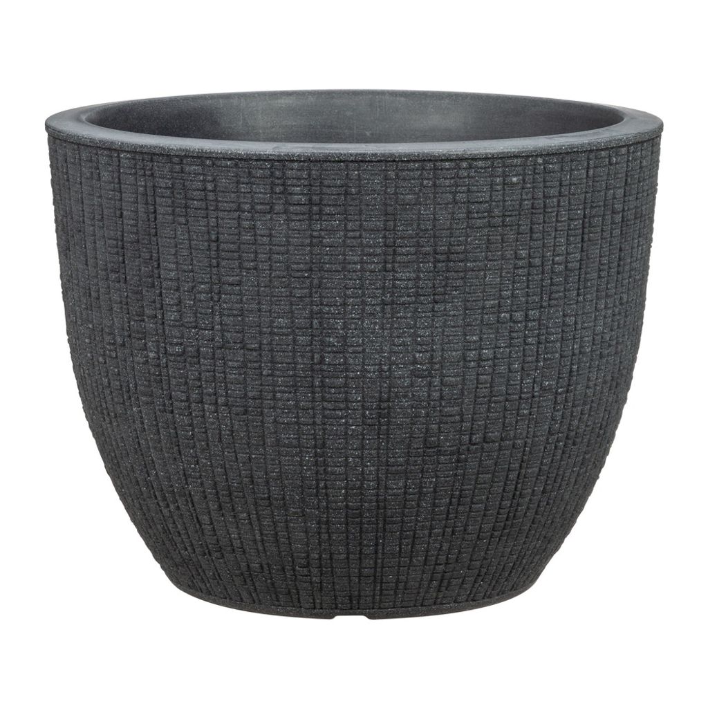 Scheurich Obal 295 Barceo Stony Black 40 cm, černá Obrázok produktu 