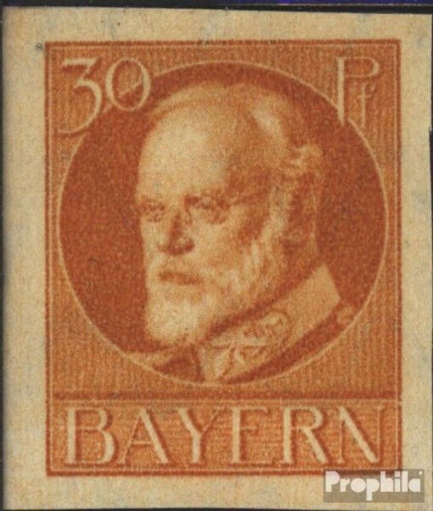 Briefmarken Bayern 1916 Mi 99II B postfrisch König Ludwig III