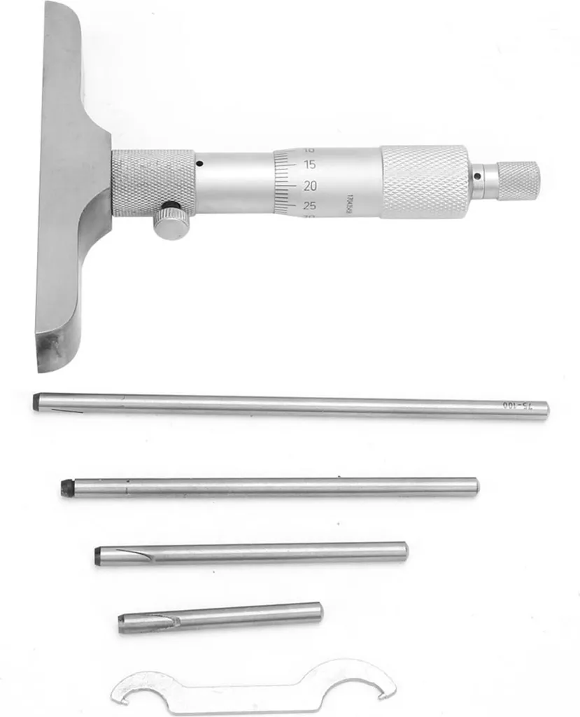 Micromètre de profondeur 4 pouces haute précision à base circulaire - 2