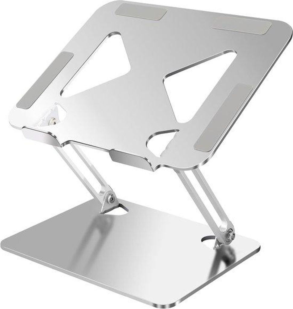 Laptop-Verhoger - Hohe Verstellbare Laptophalter - Opklappbarer Reisender - Lüftungsöffnung - Kompatibel mit MacBook Air Pro Laptop