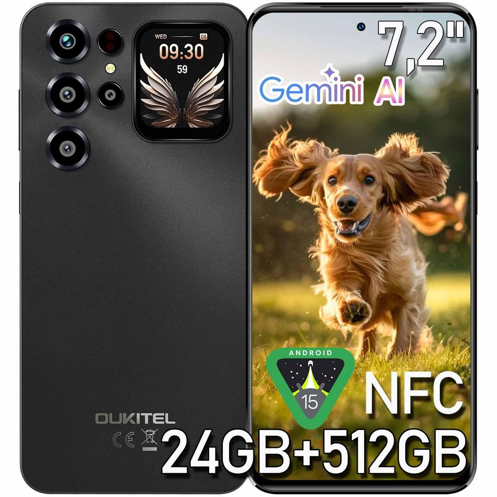 OUKITEL C68 Plus Android 15 Smartphone 24GB+512GB/1TB Produktbild 