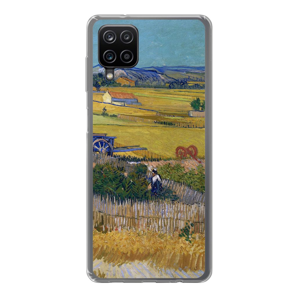 MuchoWow Handyhülle Schutzhülle Hülle für Samsung Galaxy A12 Die Ernte - Vincent van Gogh Silikon Softcase Handy Hülle - Bild