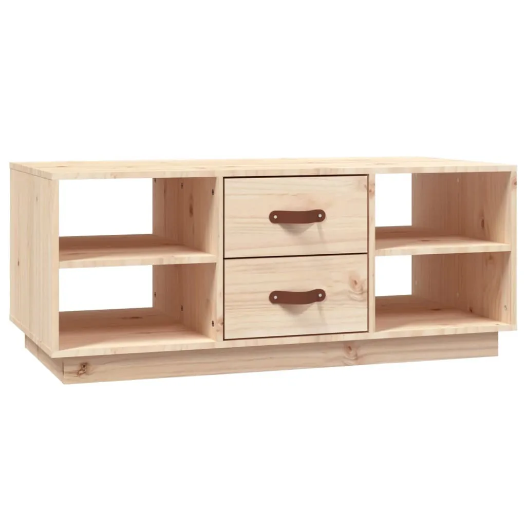 Tavolino 100x50x41 cm in legno di pino massiccio