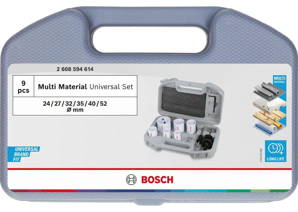 Jeu de Scies Cloches pour Installations Électriques et Plomberie Bosch 6pc - 2