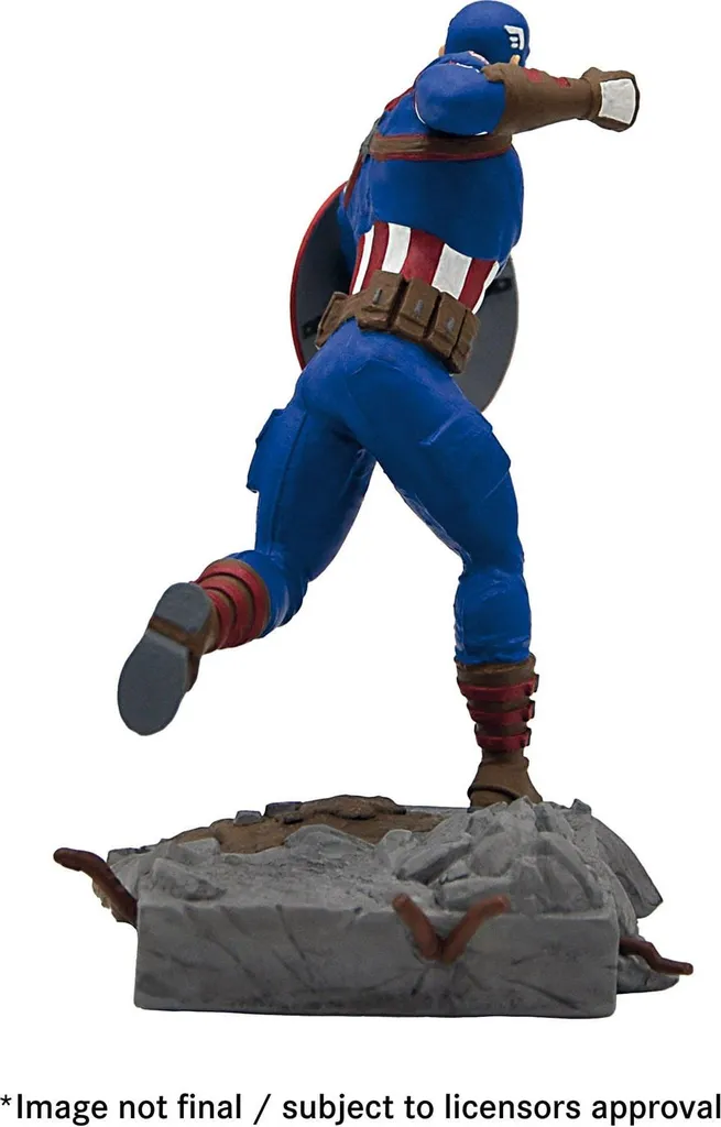 Figurine Captain America 11 cm Finition Premium avec Bouclier Marvel