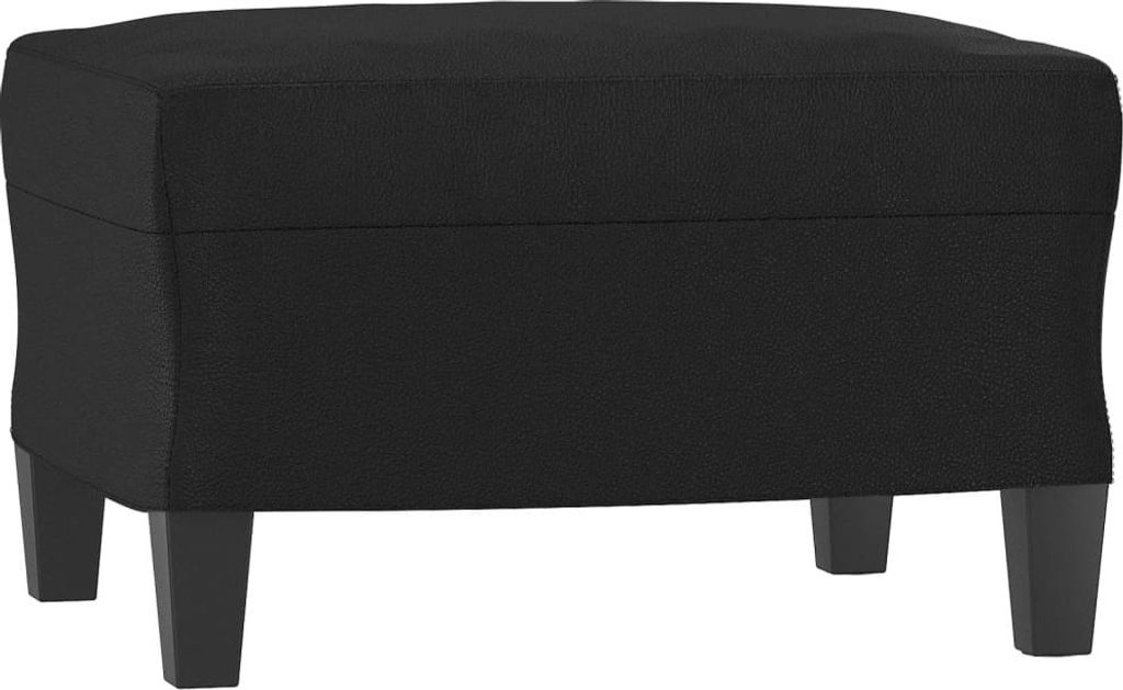 Fußhocker Schwarz 60x50x41 cm Kunstleder