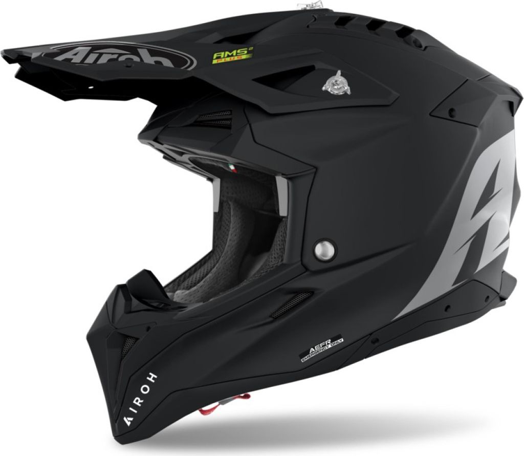 Airoh Aviator 3 Color Motocross Helm, schwarz matt, XS (53/54)