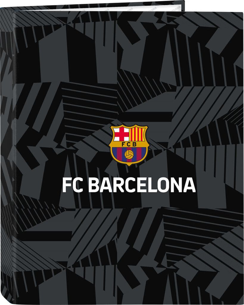 Ringbuch F.C. Barcelona Black Schwarz A4 26.5 x 33 x 4 cm Produktbild 