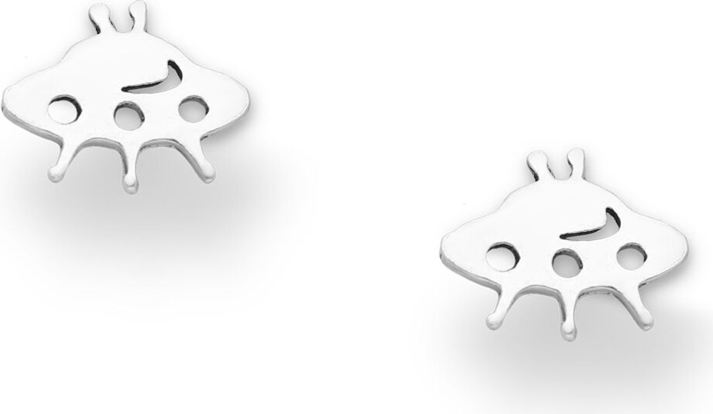 Ohrstecker UFO: Kinder Ohrringe Silber 925