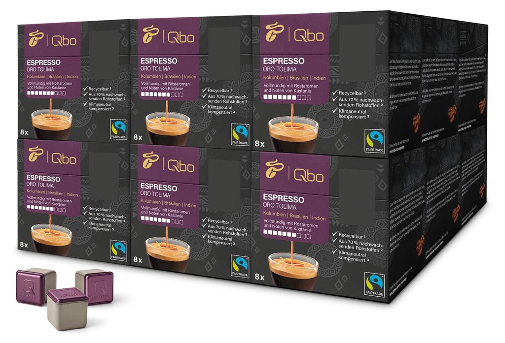 Tchibo Qbo Espresso Oro Tolima Premium Kaffeekapseln, 144 Produktbild 