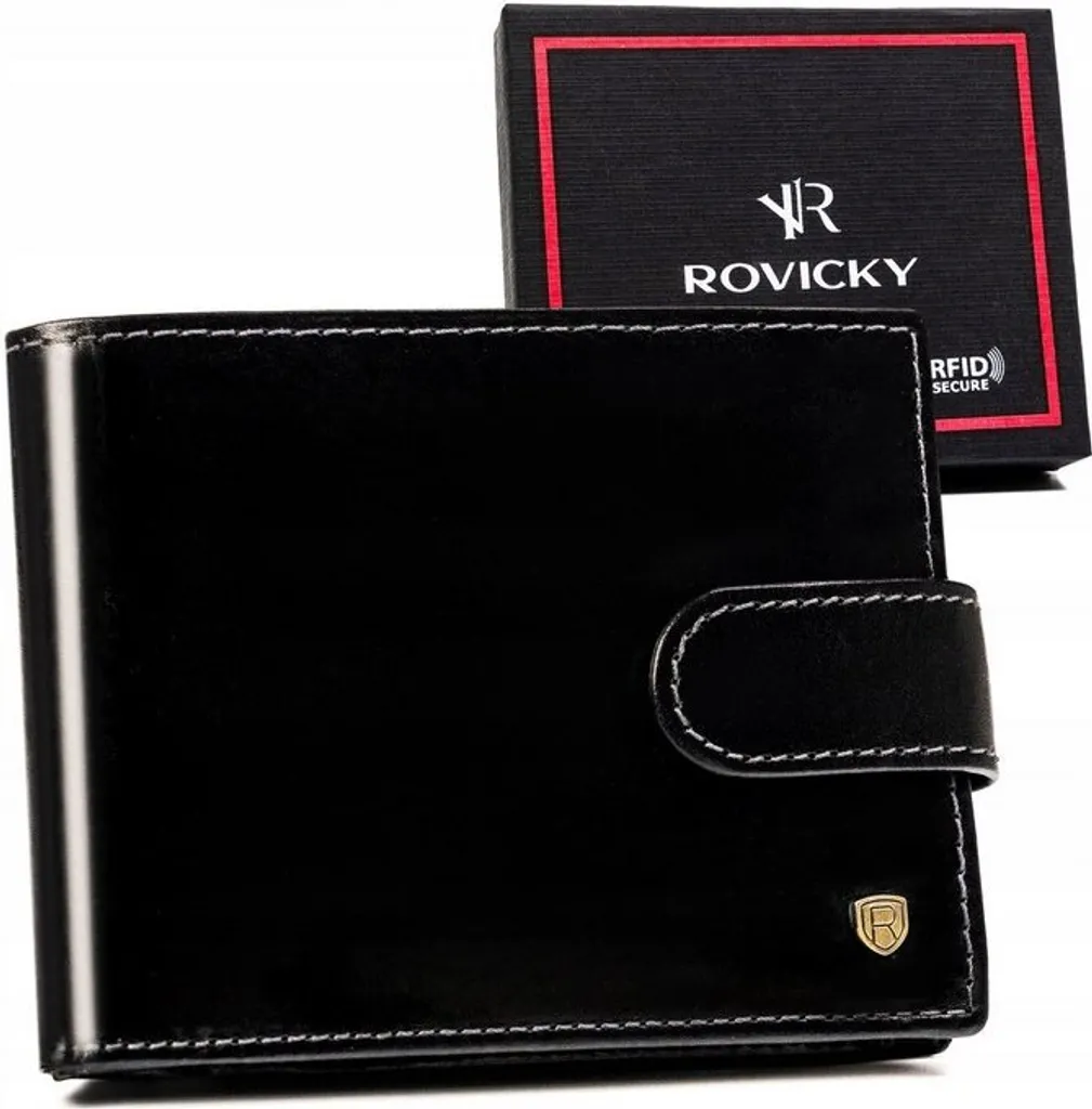 Portafoglio Rovicky Uomo Pelle Robusta RFID: Perfetto per il Viaggio