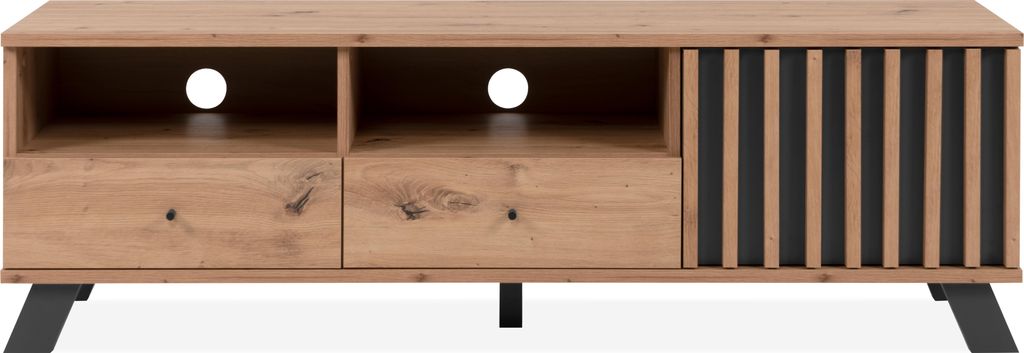 MEDAN TV-Schrank – 1 Tür + 2 Schubladen – Nachbildung Produktbild 