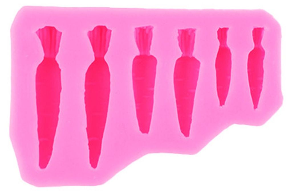 3D-Karottenhasen-Silikonform, lebensmittelecht, Schokoladenform für Fondant-Tortendekoration und Kunstharz, ofen- und spülmaschinenfest, leicht z...