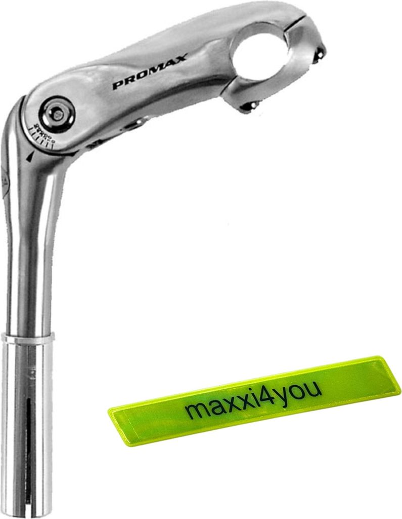 Attacco manubrio Promax 25,4 mm regolabile 0-50° in argento Immagine del prodotto 