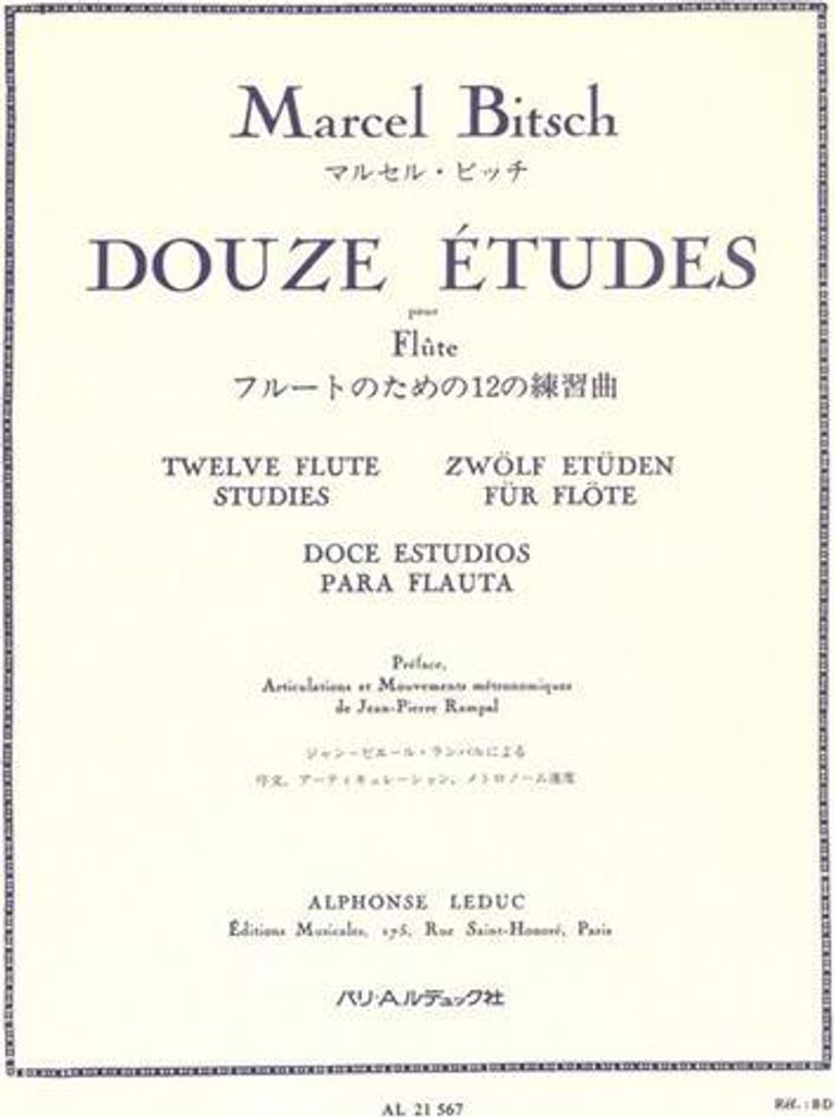 12 études pour flûte