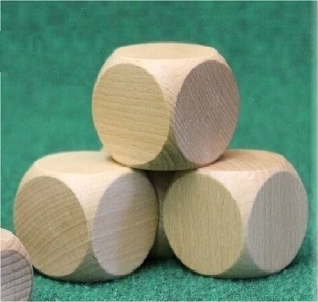 Blanko Spielwürfel 40mm, 10 Stück Produktbild 