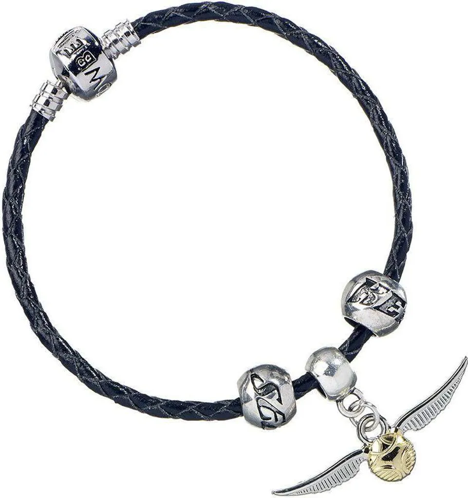 Bracciale del Cercatore Harry Potter - Pelle e Boccino d'Oro