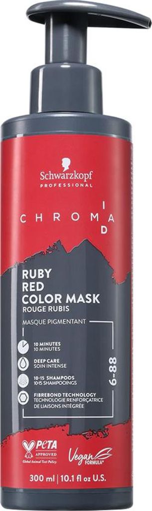 Schwarzkopf Chroma ID, 300 ml, voor dames, rood, 6-88, Productafbeelding 