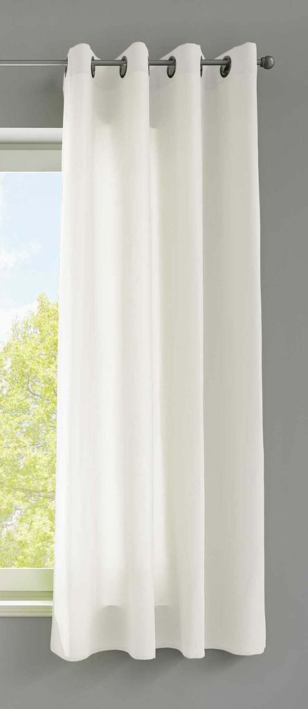 1er Set Vorhänge Schal Ösen »Berlin« HxB 145x140 cm Creme Produktbild 
