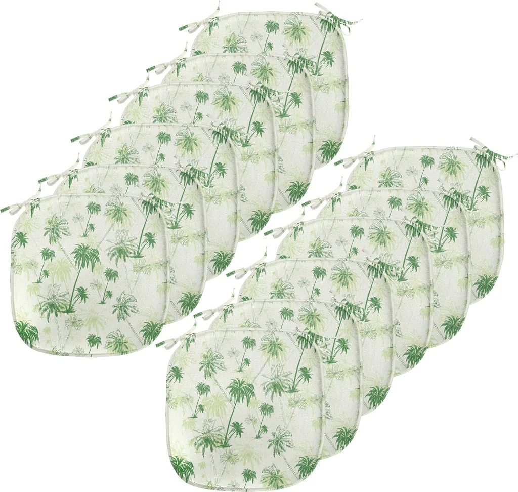 Set 12 Cuscini Cucina Impermeabili 40x40 ABAKUHAUS Sketch Palme