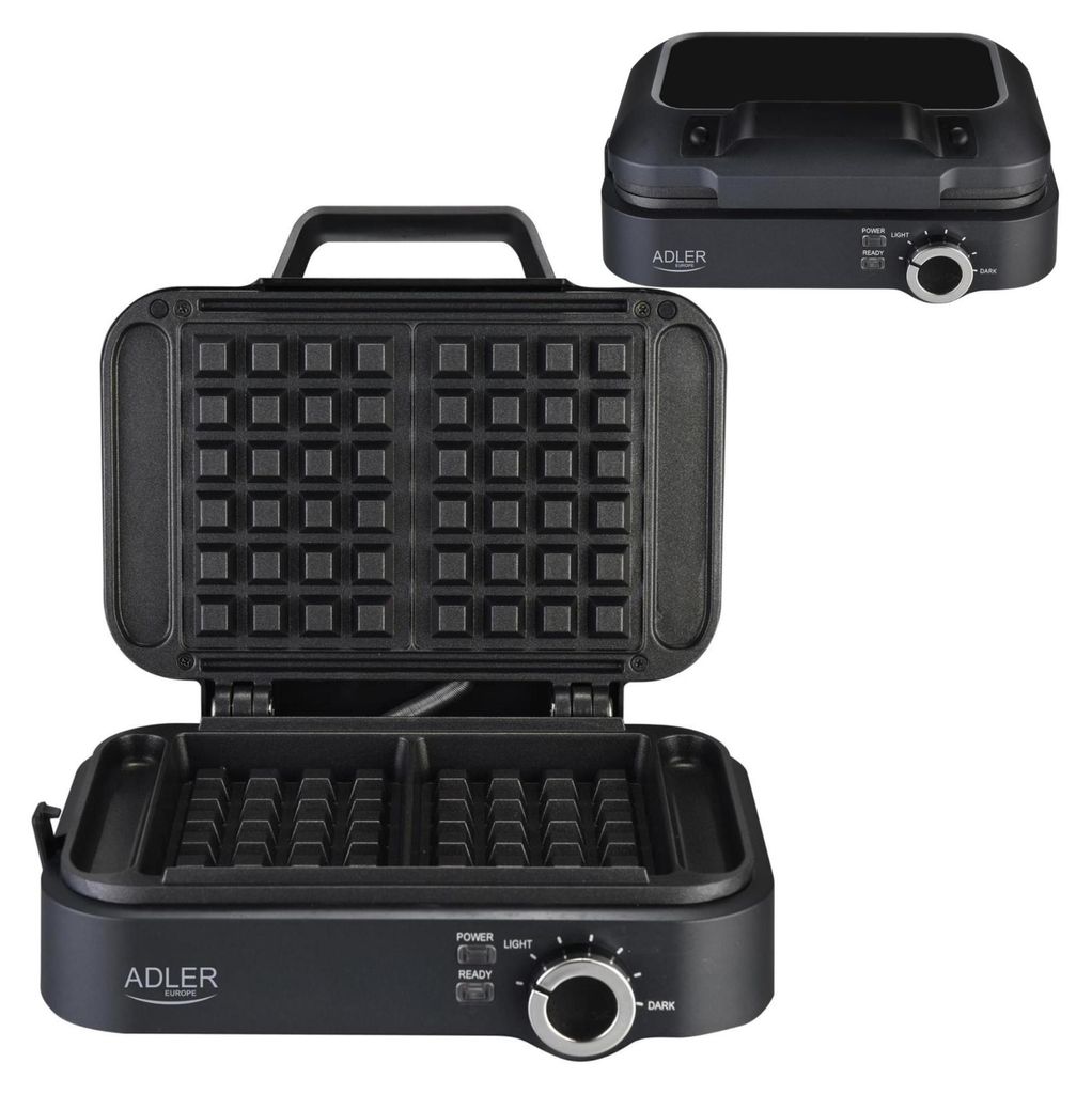 2000W Waffeleisen Für 2 Waffeln Adler Europe | Ad3065 Produktbild 
