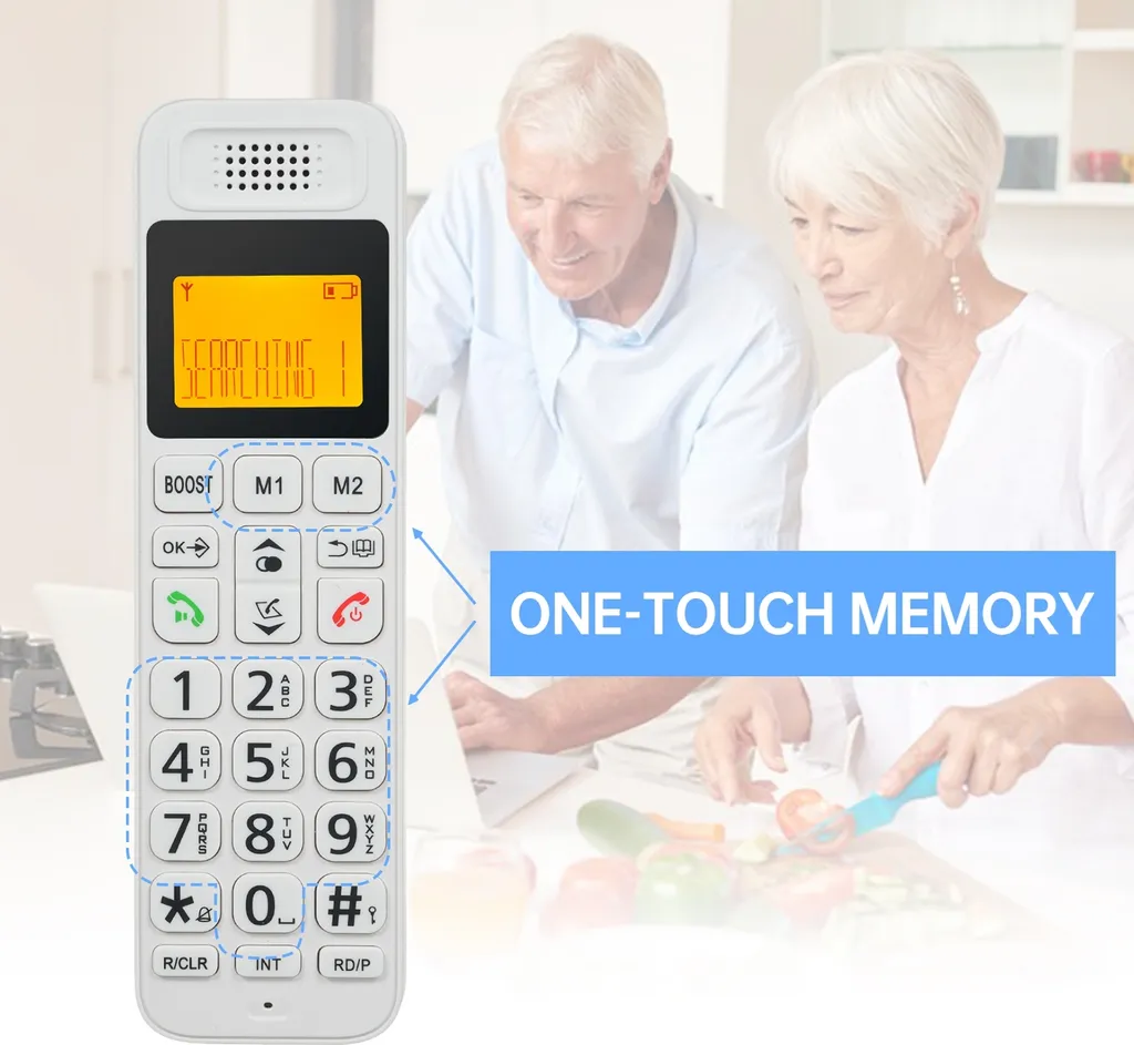 Téléphone fixe DECT Trio extensible à 5 postes pour usage pro et privé