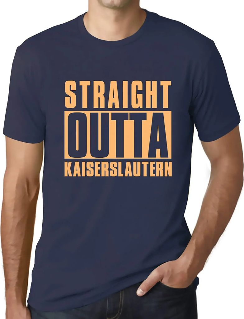 Herren Grafik T-Shirt Direkt aus Kaiserlautern – Straight Outta Kaiserslautern – Öko-Verantwortlich Vintage Jahrgang Kurzarm Lustige Druck Geb...