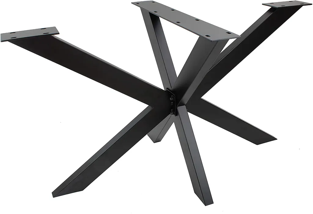 Gamba a Croce Spider per Tavolo da Pranzo 120x68: Stabilità per la Famiglia