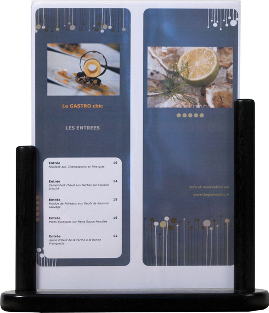 Securit Tischaufsteller TABLE DIN A4 schwarz