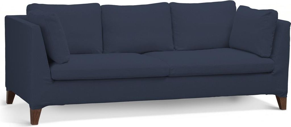 Dekoria Bezug für Stockholm 3-Sitzer Sofa, dunkelblau, Stockholm 3-Sitzer