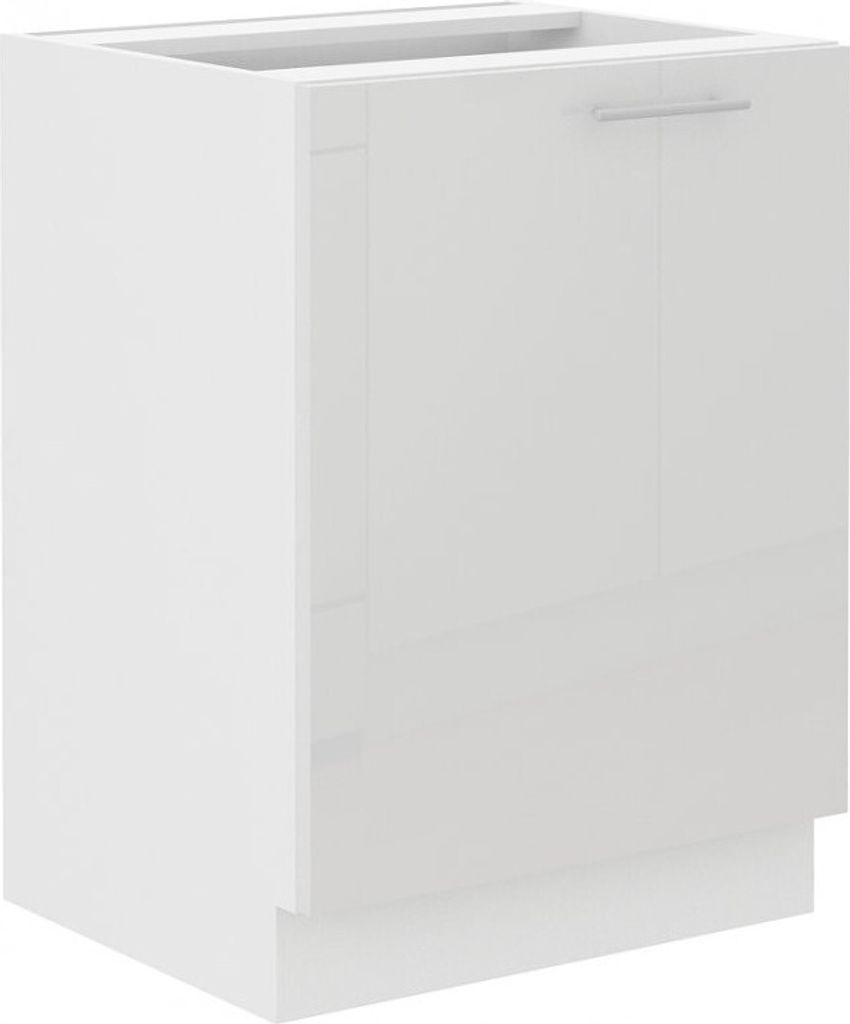 Eintüriger Unterschrank LAJLA – Breite 60 cm, Weiß