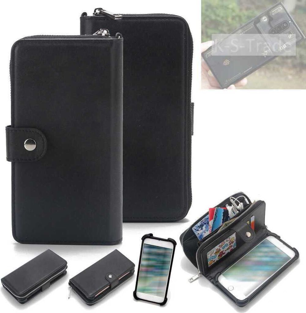 K-S-Trade 2in1 Handyhülle Schutzhülle kompatibel mit nubia Red Magic 8 Pro+ & Portemonnee Cover Handy Hülle Case Etui Geldbörse Wallet Bookstyle