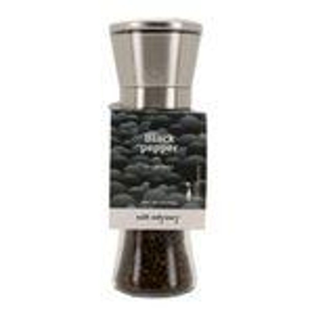 Pfeffermühle Salt Odyssey | Schwarzer Pfeffer ganz | Intensiv aromatisch | 80 g Mühle