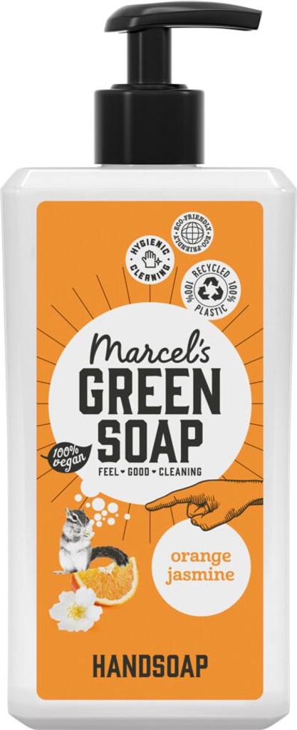 Marcel's Green Soap - Handseife - Orange & Jasmin - Für den täglichen Gebrauch - 500 ml - 1 Stück