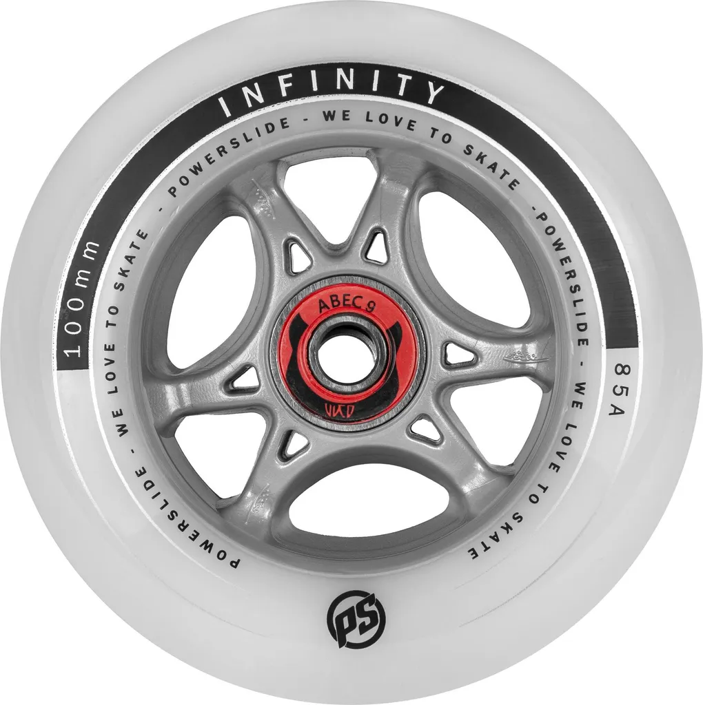 Roues de Roller Vitesse 100mm Powerslide Infinity avec Roulements Abec 9