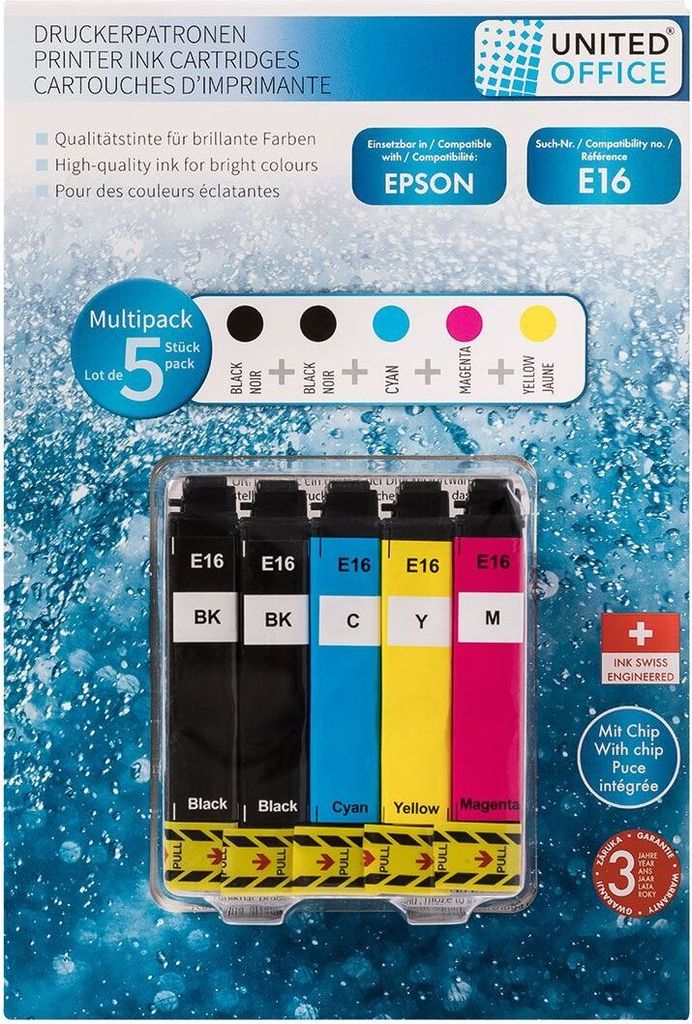 United Office Epson Druckerpatronen 324033 E16