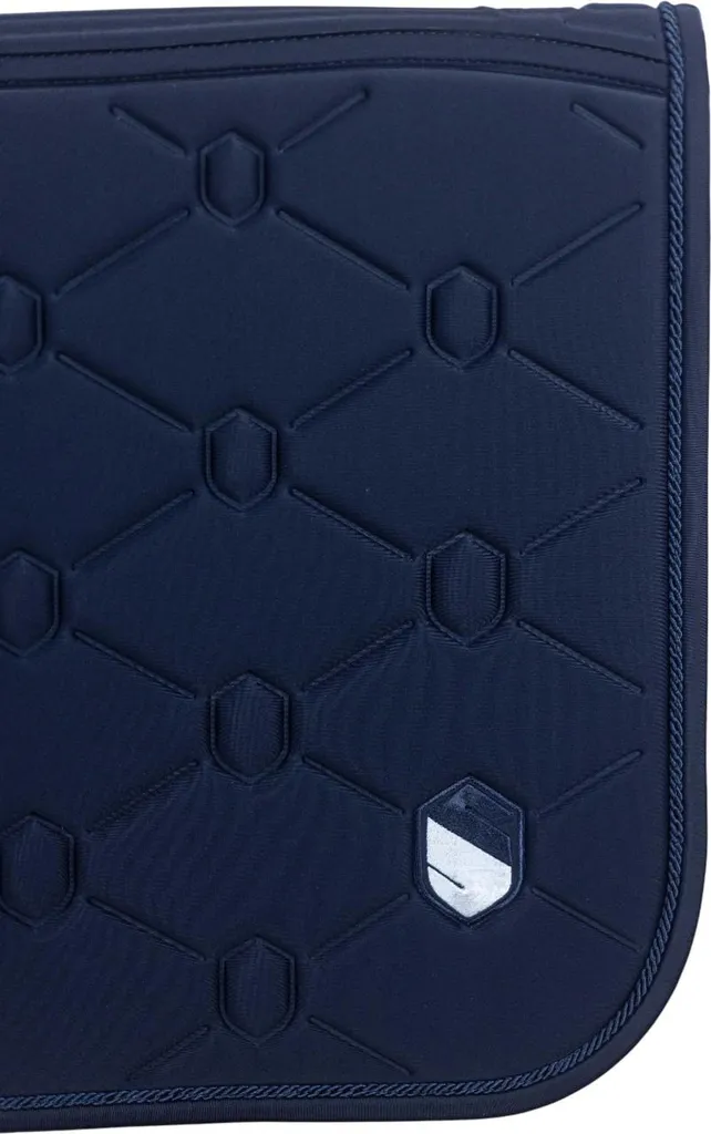 Tapis de selle Spineshield Samshield Bleu Full avec Broderies de Saut
