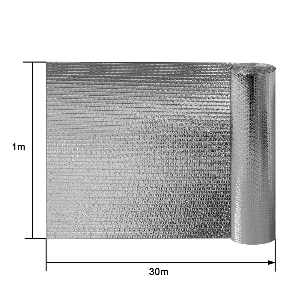 Dämmmatte selbstklebend Heizkörper Isolierung Dämmung mit Wärme -  reflexions - Folie Alu Dämmplatte (5m² 5m x 1m)