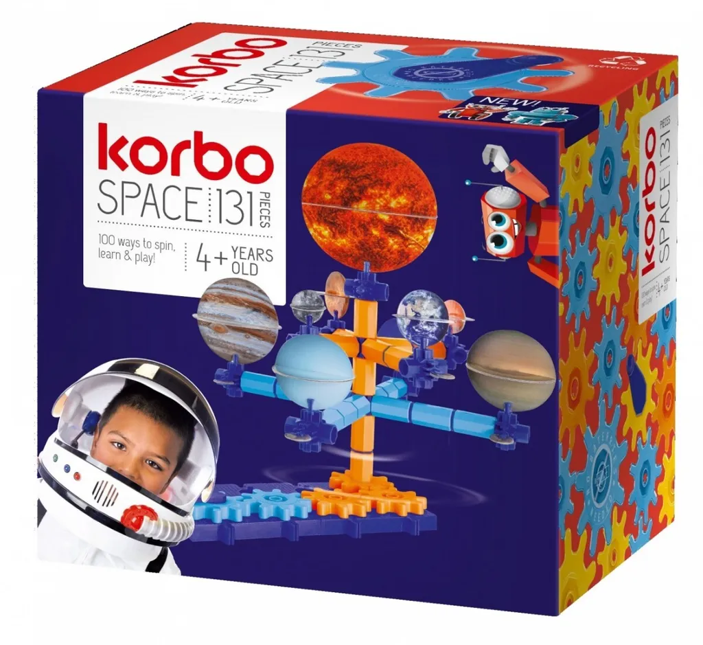 Jeu éducatif de construction mécanique Space Korbo - 131 pièces mobiles
