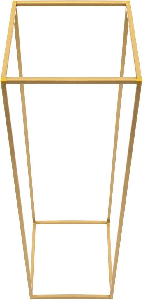 Blumenständer für Hochzeit - Rechteckige Metallsäule - 5er-Set - 28×28×80 cm - Für Tisch & Boden - Gold