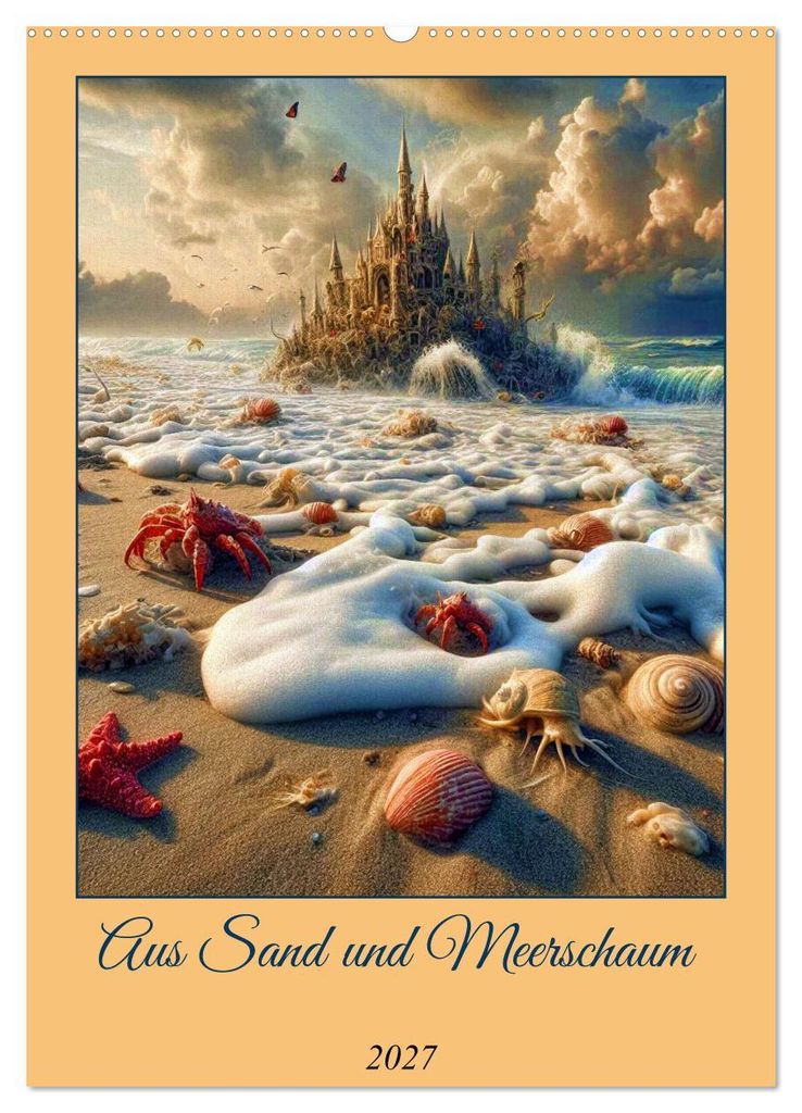 Aus Sand und Meerschaum! (Wandkalender 2027 DIN A2 hoch), CALVENDO Monatskalender