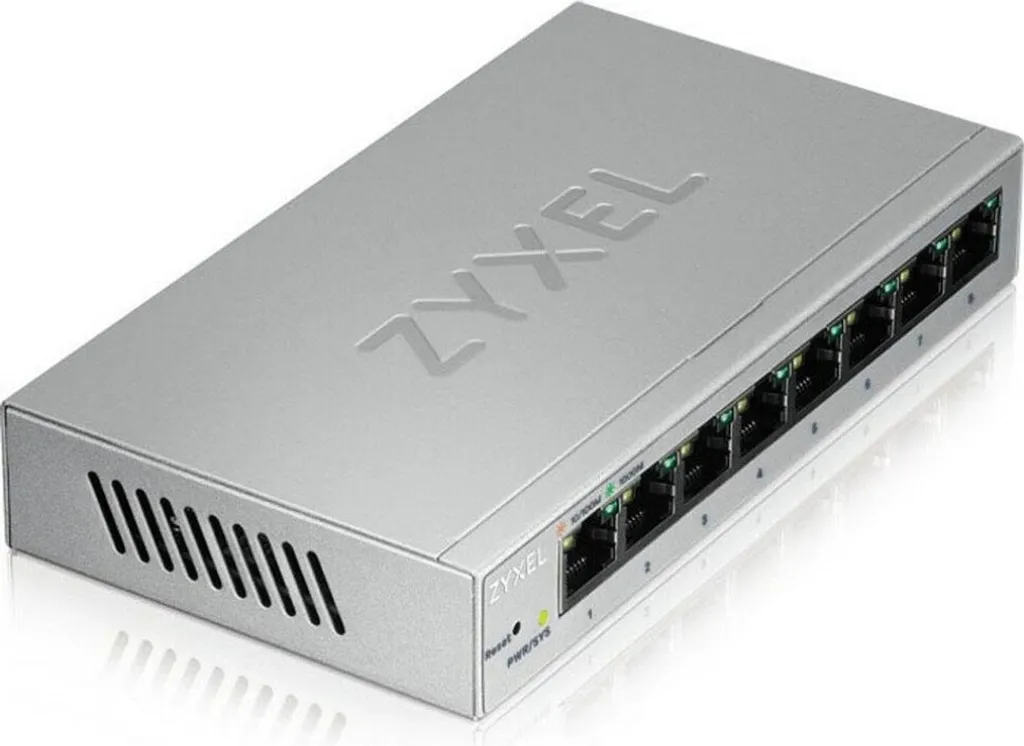Switch Gigabit Zyxel GS1200-8 commutateur administrable compact