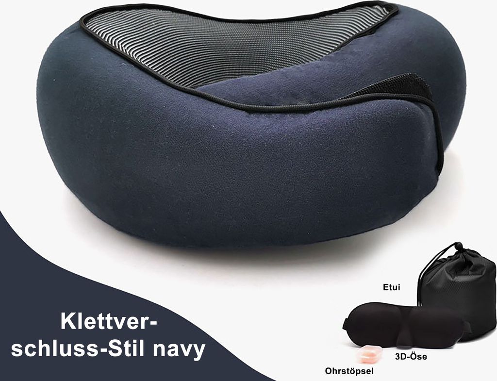 Nackenkissen Set, Reise-Nackenkissen, Kinnstützkissen, Produktbild 