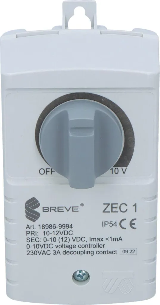Régulateur ZEC 1 sortie 0-10VDC avec boîtier de commande analogique - 3