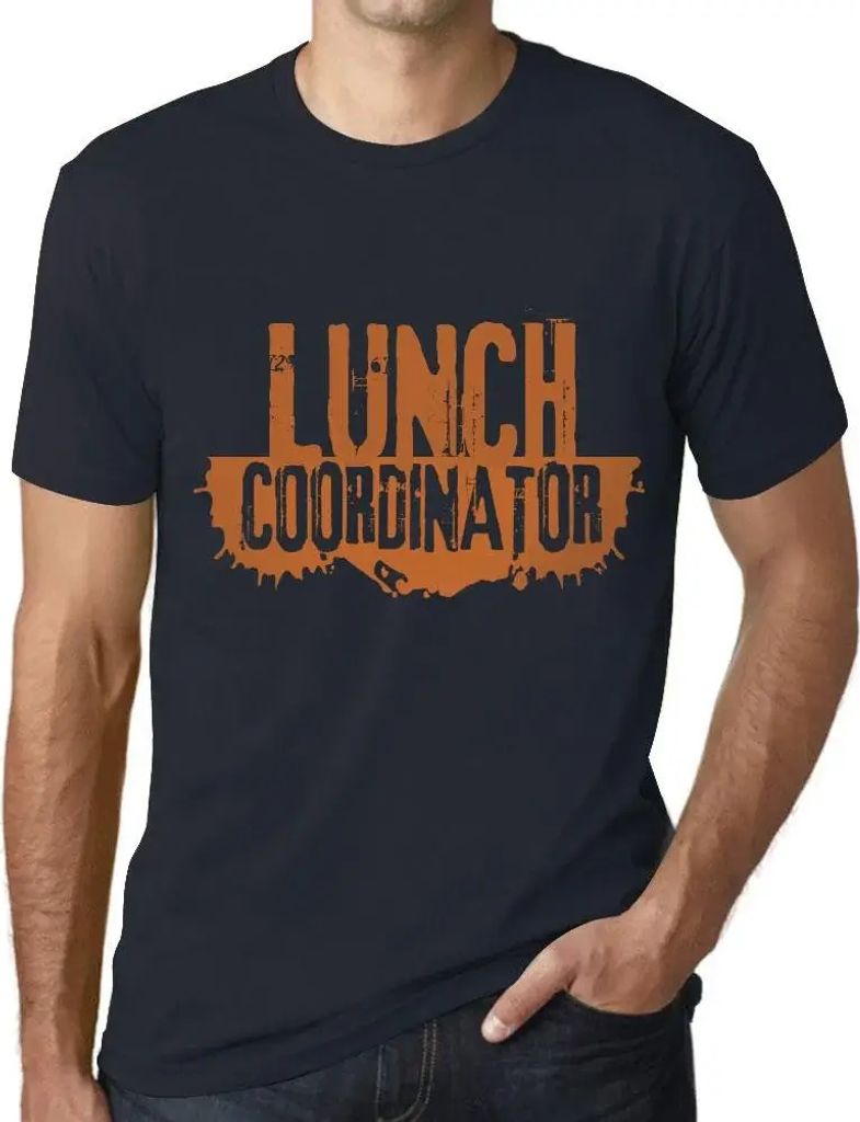 Herren Grafik T-Shirt Koordinatorin für das Mittagessen – Lunch Coordinator – Öko-Verantwortlich Vintage Jahrgang Kurzarm Lustige Druck Gebur...
