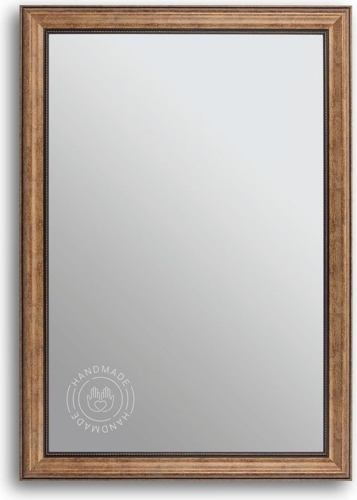 CLAMARO 'PARIS' Antik Wandspiegel mit Rahmen | Braun | Shabby Chic Vintage Barock Spiegel mit Holzrahmen | Barockspiegel inkl. Metall Aufhänger un...