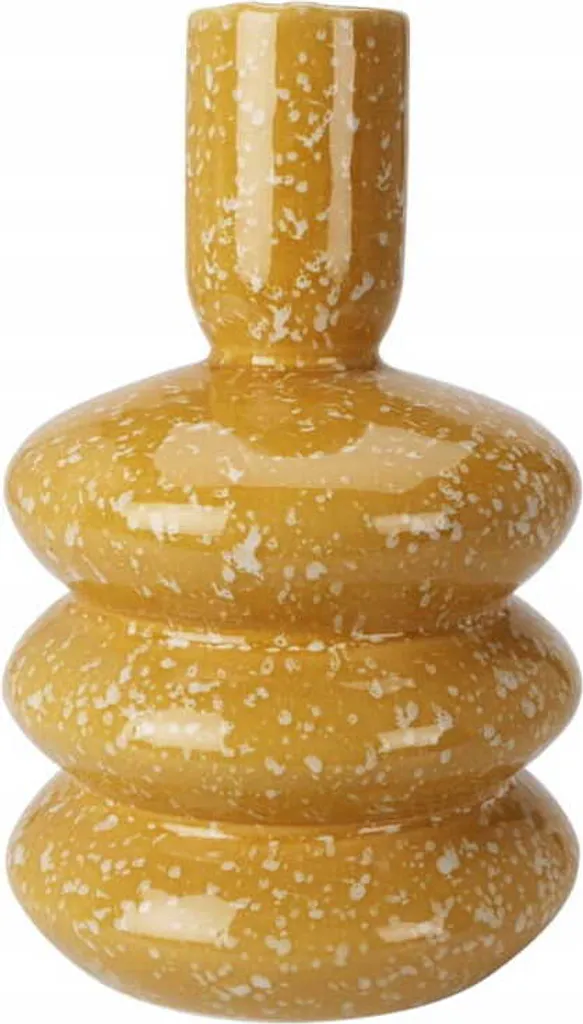 Vase décoratif à pois 37x18cm en céramique artisanale - Collection Dots