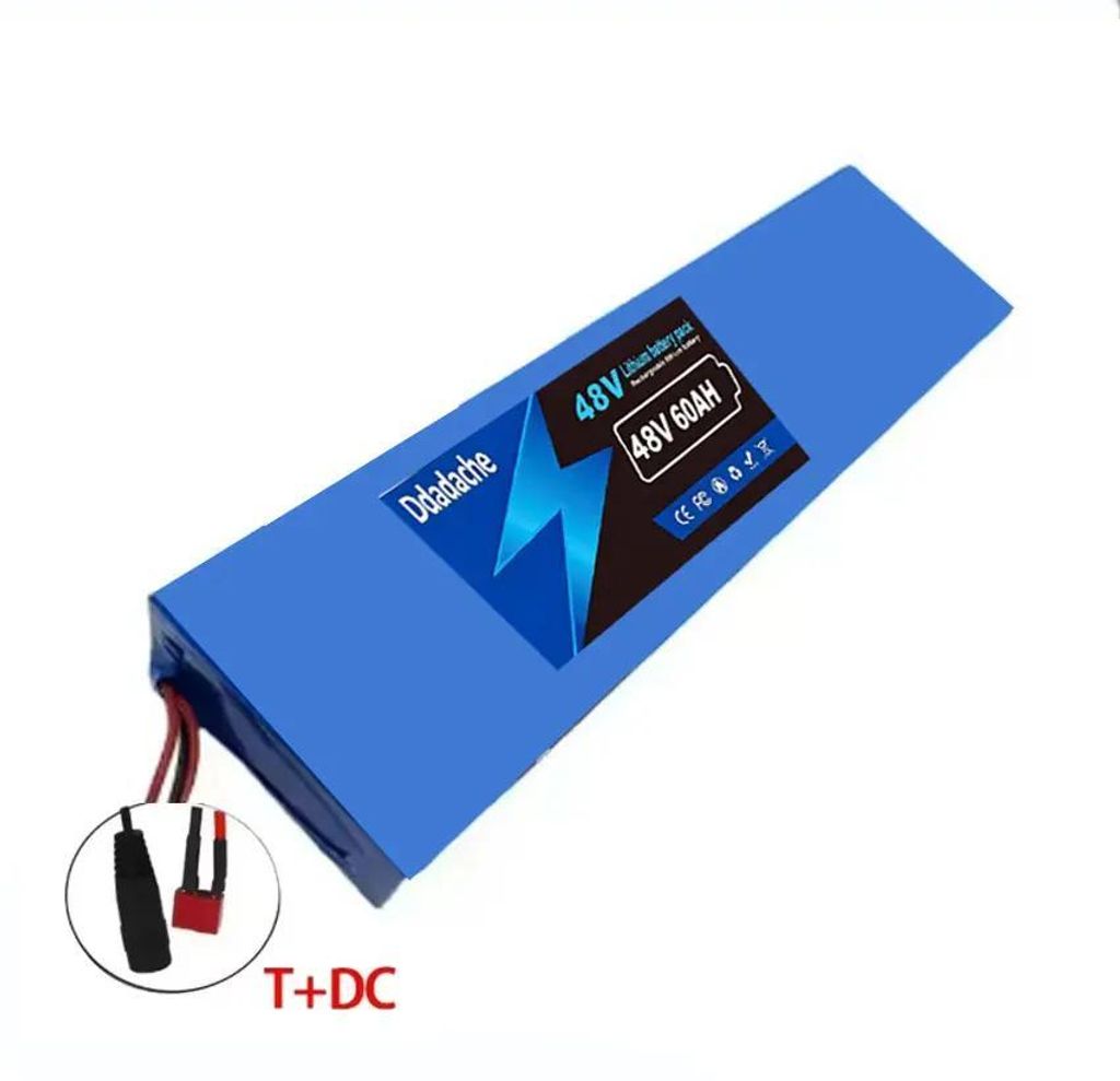 Lithium-Ionen Akku für E-Scooter - 13S4P 18650 Akkupack - 48 V - 60 Ah (60000 mAh) - 2000 W - T-DC Stecker